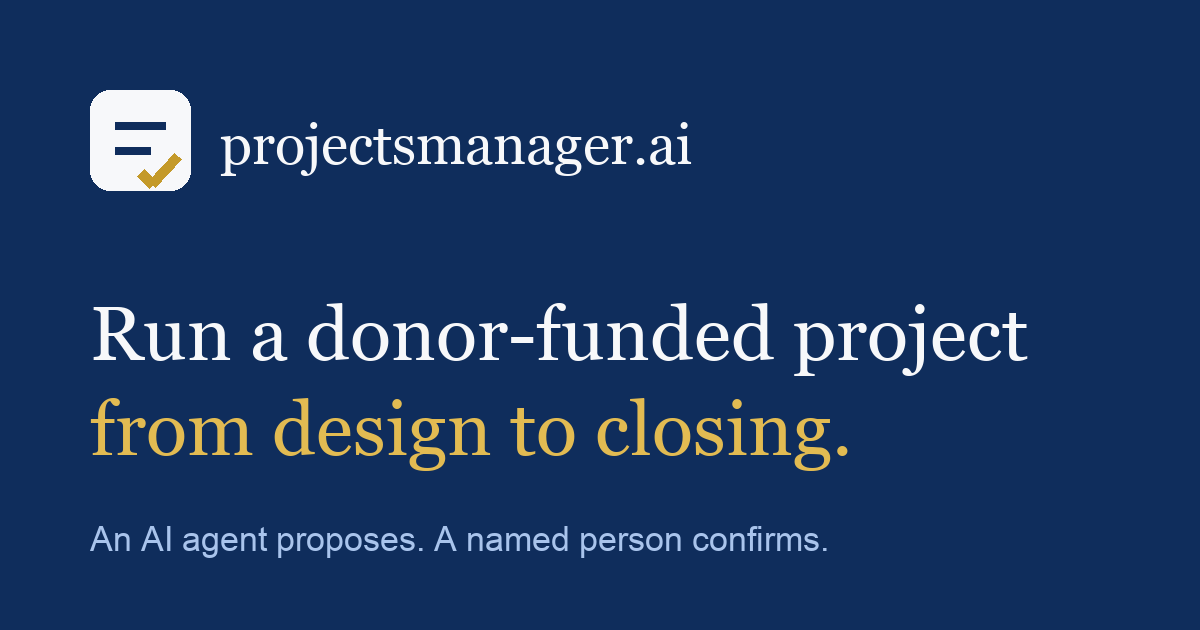 Annual work plan and budget (AWPB) template · Projects Manager